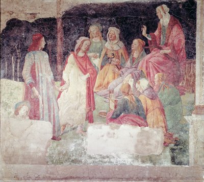 Young Man Greeted by Seven Liberal Arts, from the Villa Lemmi by Sandro Botticelli